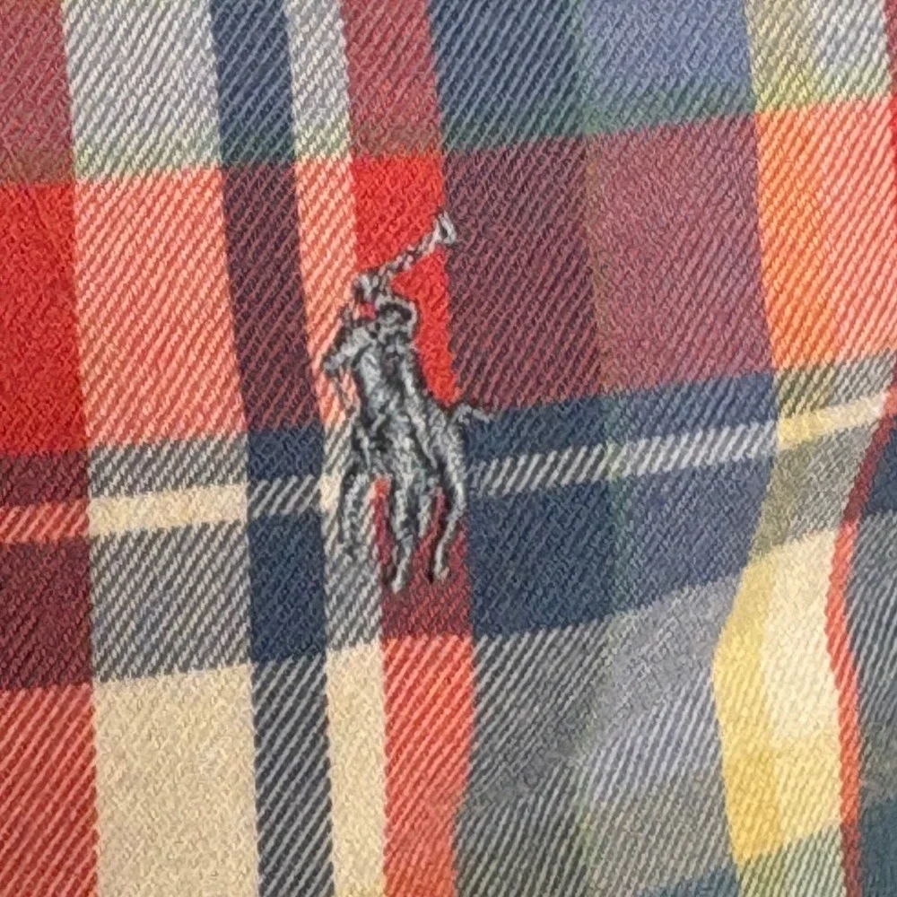 Ralph Lauren Boys Red Blue White Plaid Shirt Size 5 Preppy Classic Americana Ivy